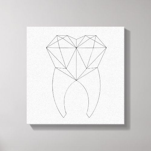 Geo Tooth Canvas Print