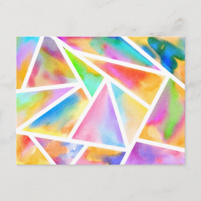 Geo Water Colors  Postcard (Front)