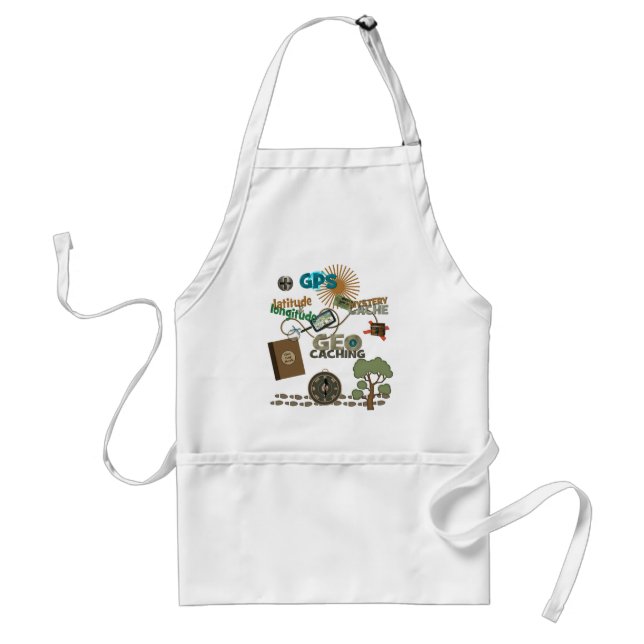 Geocache Fever Adult Apron (Front)