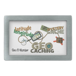 Geocache Fever - Customize Rectangular Belt Buckle