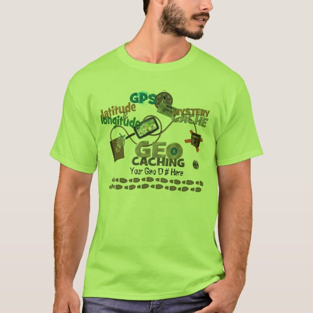 Geocache Fever - Customize with your Geo Number T-Shirt (Front)