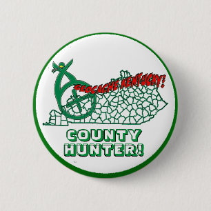 GEOCACHE KENTUCKY COUNTY HUNTER BUTTON