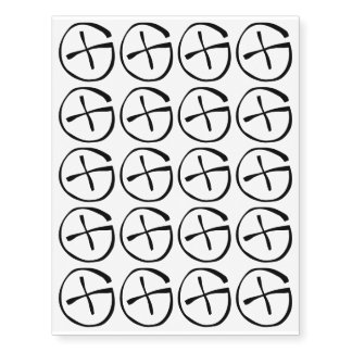 Geocache Temporary Tattoos