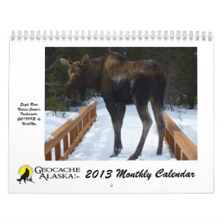 GeocacheAlaska 2013 Monthly Calendar