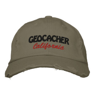 Geocacher California Embroidered Baseball Hat