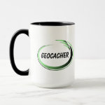 Geocacher Green Splash Mug