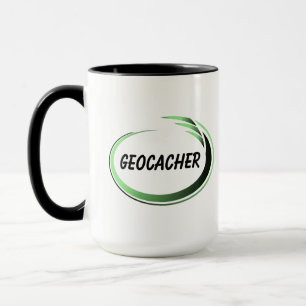 Geocacher Green Splash Mug