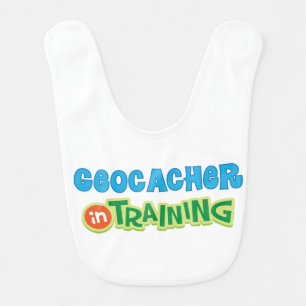 Geocacher in Training Kids Shirt Baby Bib