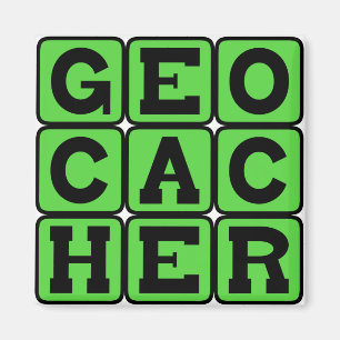 Geocacher, Navigation Hobby Magnet