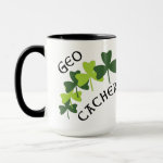 Geocacher Shamrocks Mug