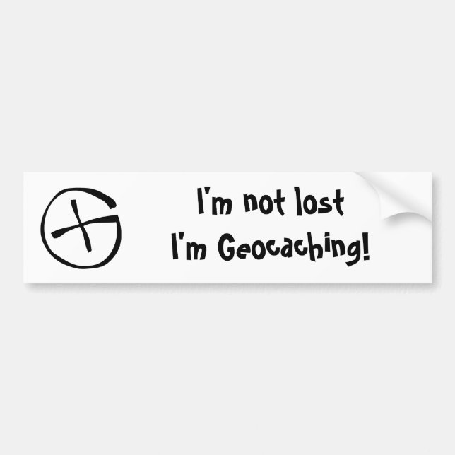 Geocaching Bumper Sticker (Front)