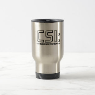 Geocaching CSI graphic design Stainless Mug! Travel Mug