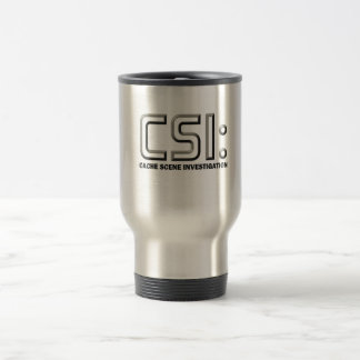 Geocaching CSI graphic design Stainless Mug! Travel Mug