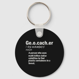 Geocaching Definition Geocacher Keychain