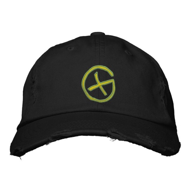 Geocaching Embroidered Baseball Cap (Front)