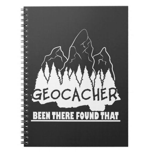 Geocaching Environmental Avid Geocacher Gift Idea Notebook