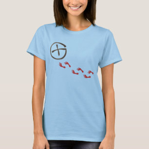 Geocaching "footprints" T-Shirt