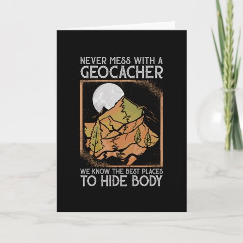 Geocaching Geo Caching Geocacher Card