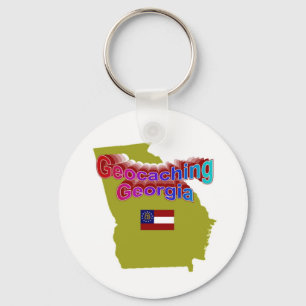 Geocaching Georgia Keychain