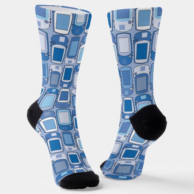  Geocaching GPS Navigation Units Socks (Angled)