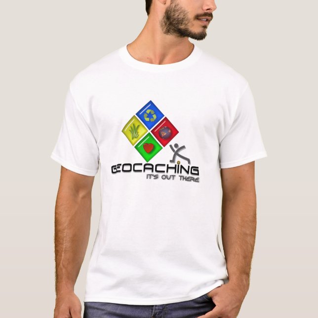 Geocaching Logo Stickman Graphic Shirts! T-Shirt (Front)