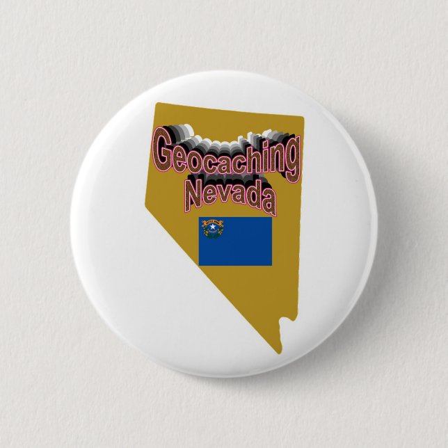 Geocaching Nevada Button (Front)