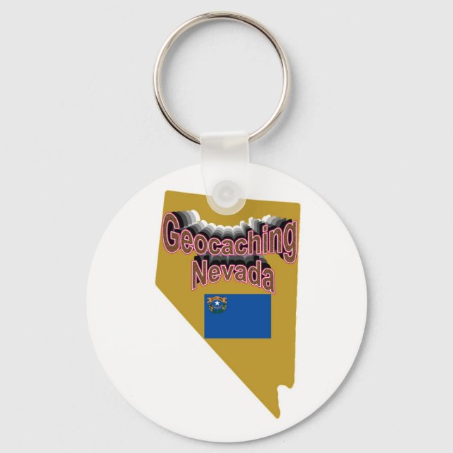 Geocaching Nevada Key Chain (Front)