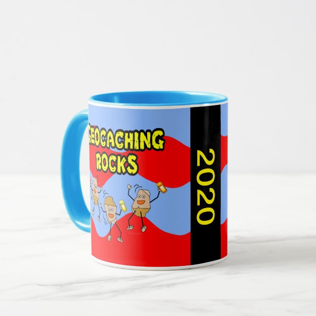 Geocaching Rocks Mug (Front Left)