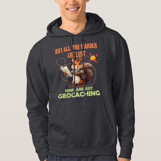 Geocaching Shirt - Cute Squirrel (Front)