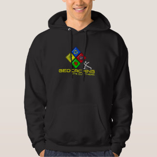 Geocaching Stickman Geocacher Hoodie Ladies