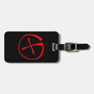 Geocaching Symbol Luggage Tag