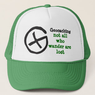 Geocaching symbol trucker hat