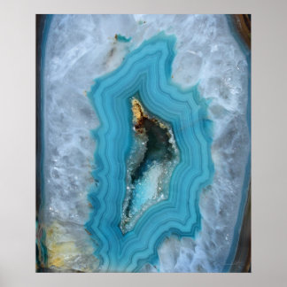 Geode Blue 1 Art Print -20x24 -other sizes also