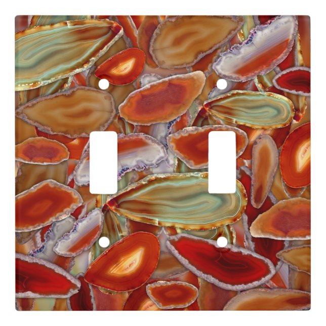 Geode crystal pattern light switch cover (Front)