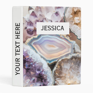 Geode Crystal   Wedding Photo Mini Binder