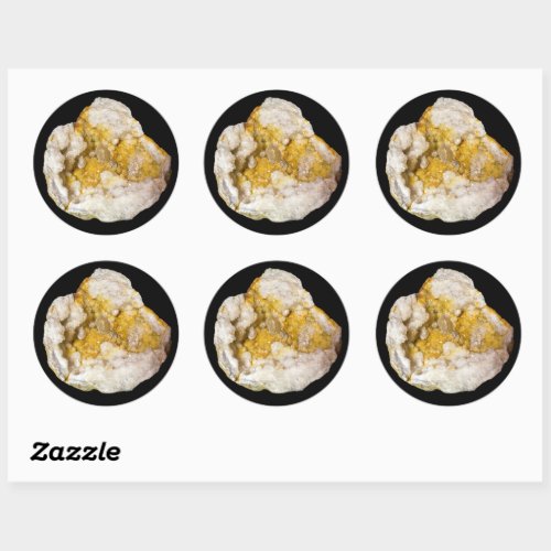 Geode Crystals Rocks and Minerals Photography Classic Round Sticker