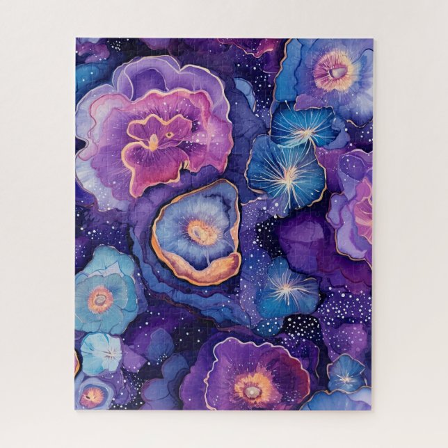 Geode Floral Puzzle (Vertical)