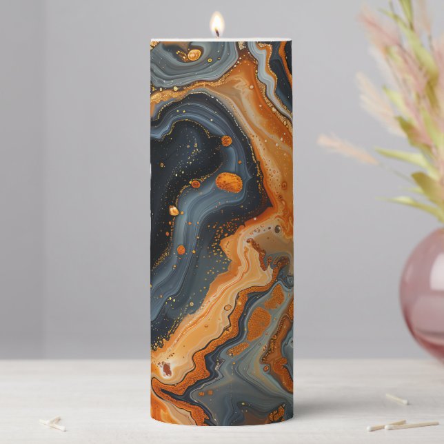 Geode Pillar Candle (In Situ)