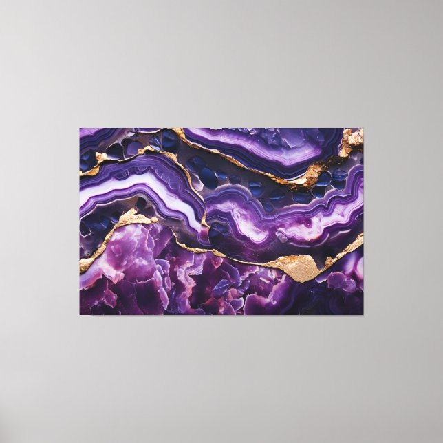 Geode Print in Amethyst Goede Wall Art (Front)