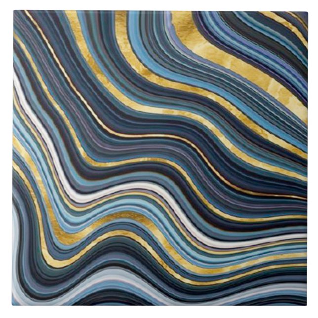 Geode Style Ceramic Tile (Front)