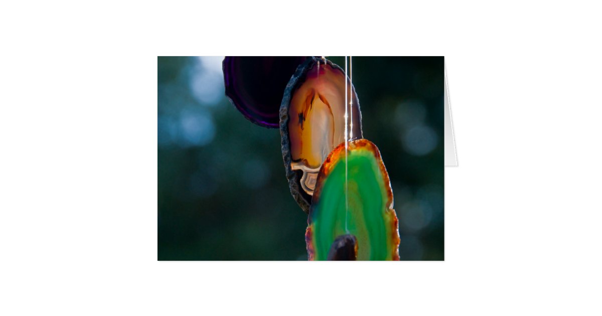 Geode Wind Chime Card Zazzle