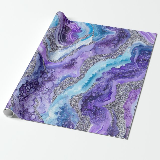 Geode Wrapping Paper (Unrolled)