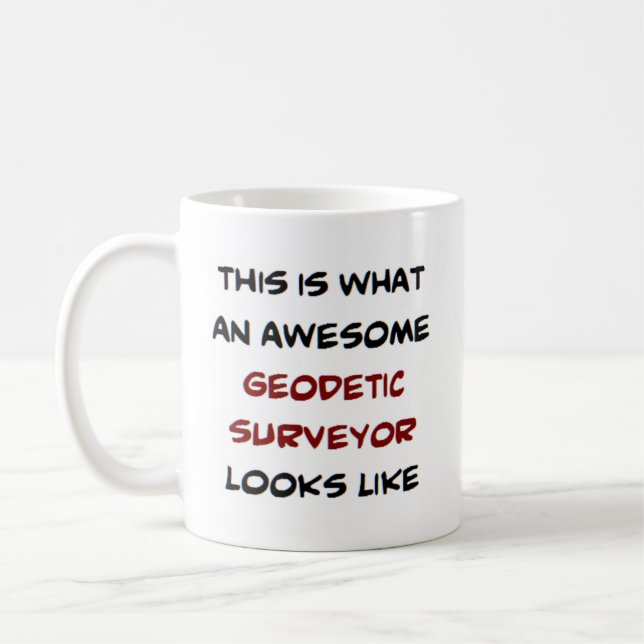 geodetic surveyor, awesome coffee mug (Left)