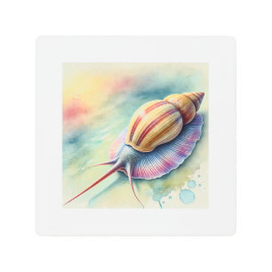 Geoduck 081024AREF115 - Watercolor Metal Print