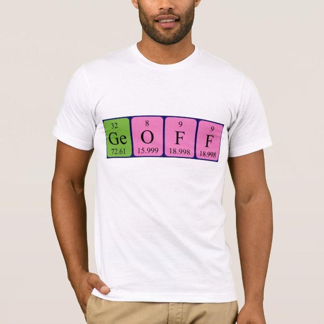 Geoff periodic table name shirt (Front)