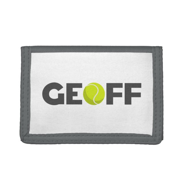 Geoff Tennis Trifold Wallet (Front)