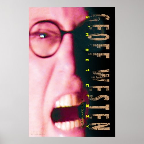 Geoff Westens Screaming Head Poster