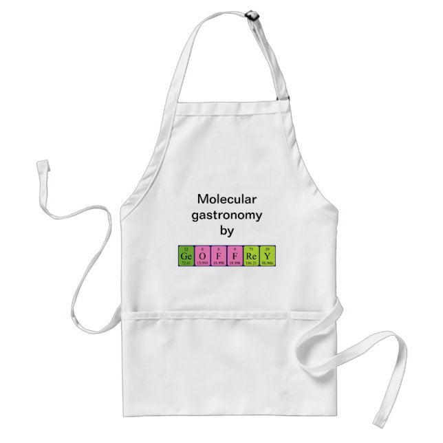 Geoffrey periodic table name apron (Front)