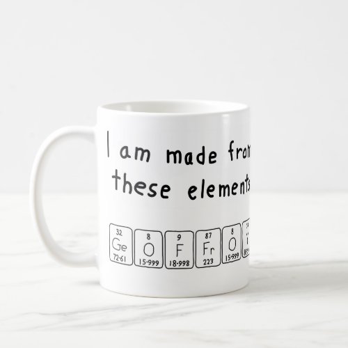 Geoffroy periodic table name mug