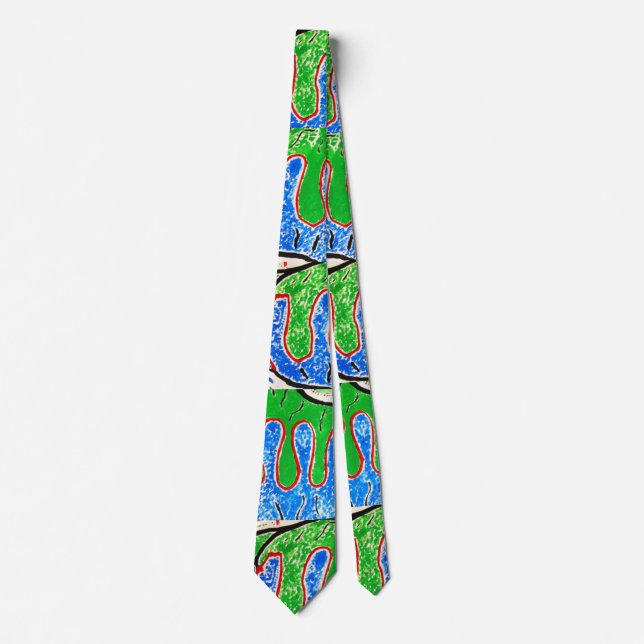 "GeoFlow Tie" Neck Tie (Front)